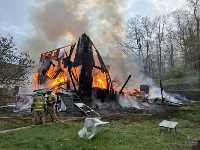 Home leveled by early morning blaze in Chapman Township | News, Sports, Jobs - Vimarsana News